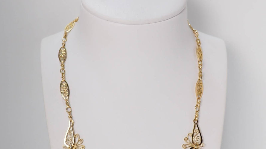 Collier Collier draperie en or jaune 58 Facettes 31915