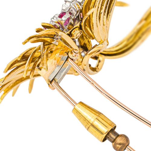 Broche Broche  Or jaune, Or rose, Or blanc Rubis, Diamant 58 Facettes 4367778CN