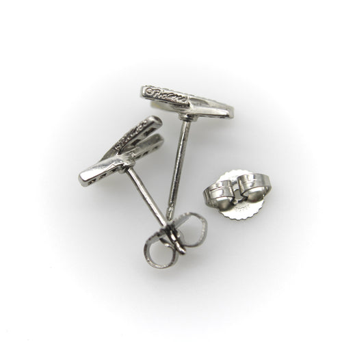 Boucles d'oreilles Paloma Picasso pour Tiffany & Co. - Boucles d'oreilles vintage Kiss en platine et diamants 58 Facettes A20039