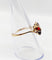 Bague 55.5 Bague vintage or 18k grenat ovale et monture moderniste 58 Facettes A05377