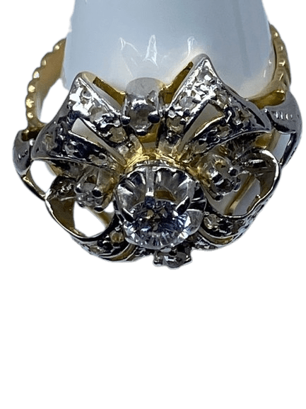 Bague Bague style Napoléon lll , Diamants 58 Facettes