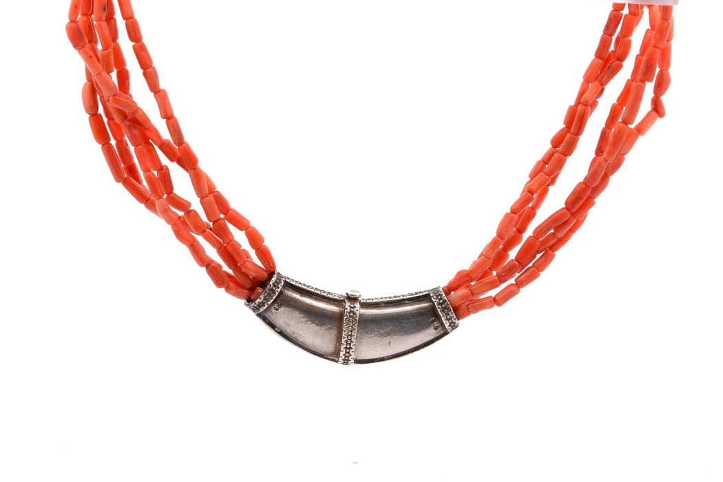 Collier Collier corail et fermoir en argent 58 Facettes 26438