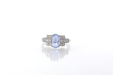 Ring 52 Ring White gold Sapphire cabochon Diamonds 58 Facettes 25565