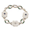 Bracelet Bracelet vintage Art Déco en émail doré avec diamant et verre camphré 58 Facettes G14231
