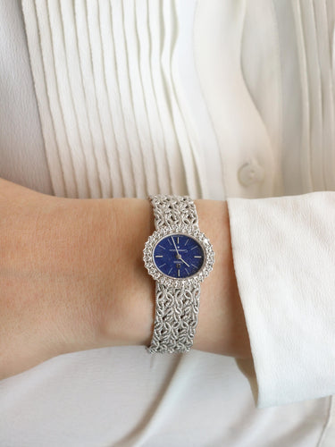 Montre OMEGA Constellation - Montre or blanc diamants lapis-lazuli 58 Facettes 1153.3