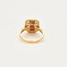 Bague 58 Bague style art déco en or jaune diamants et rubis 58 Facettes