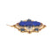 Pendentif Or jaune Lapis lazuli, Saphir, Rubis