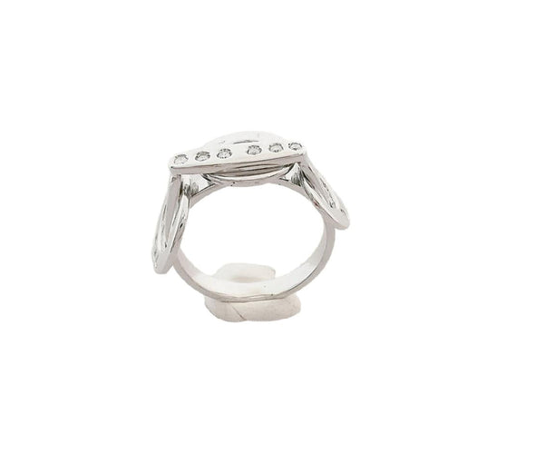 Bague 54 Bague Diamants Or Blanc 58 Facettes AA 1447