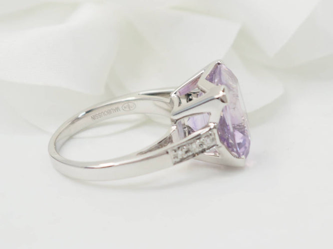 Bague 54 Bague Mauboussin "Gueule d'Amour" en or blanc et diamands 58 Facettes 33211