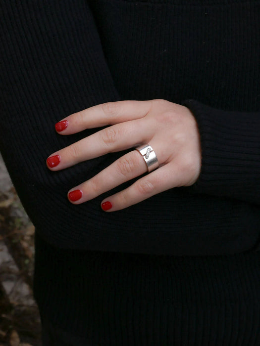 Bague 57 CHAUMET - Bague lien or blanc diamants 58 Facettes J173