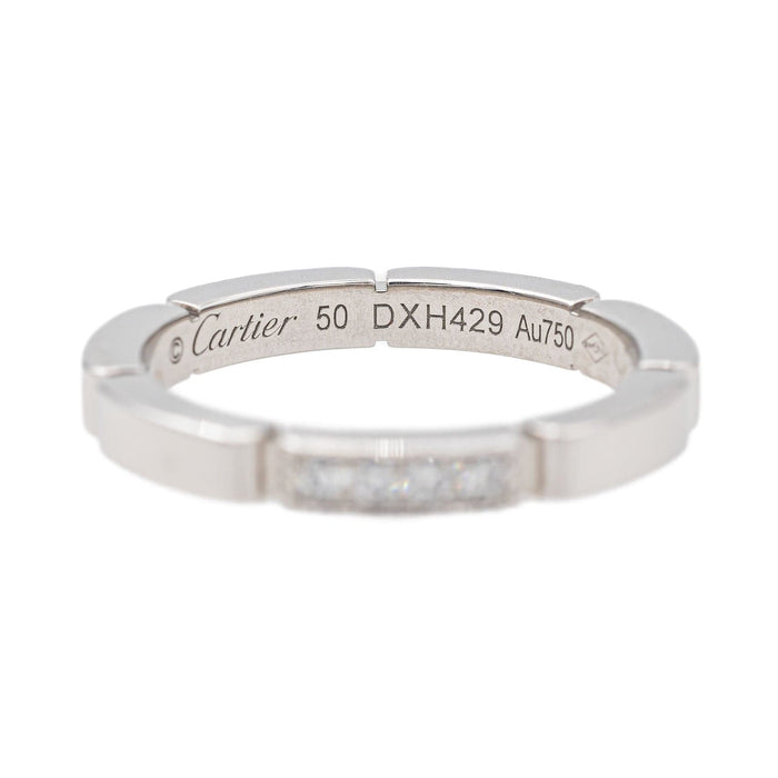 Bague 50 Cartier Bague Alliance Maillon Panthère Or blanc Diamant 58 Facettes 3468658CN