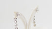 Boucles d'oreilles 4.3cm pendants d'oreilles en or blanc et diamants 58 Facettes 32256