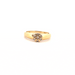 Ring 50 Solitaire 18k Yellow Gold and Diamonds 58 Facettes