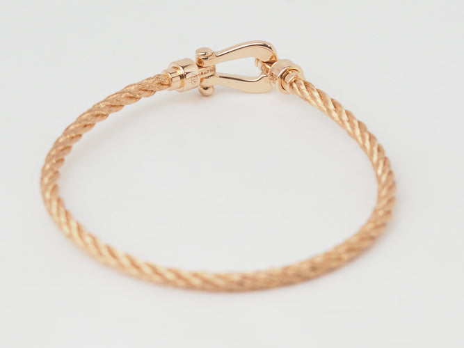 Bracelet Bracelet Fred mini force 10 en or rose et diamants 58 Facettes 33587