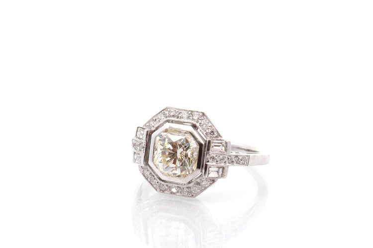 Bague 53.5 Bague diamant de 1,83cts M/VS2 58 Facettes 26854-26745