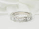 Bague 50 Demi alliance en or blanc et diamants 1.06cts 58 Facettes 33182