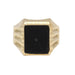 Bague 61 Sceau en or jaune avec onyx 58 Facettes E362875