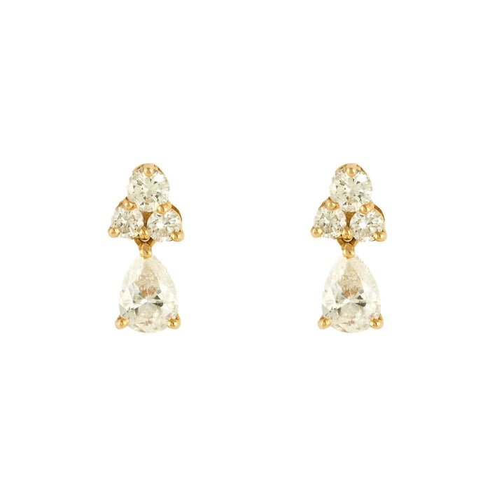 Boucles d'oreilles Boucles d'oreilles dormeuses or et diamants 58 Facettes BO/230136