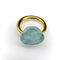Bague 22K Gold Marie-Hélène de Taillac Milky Aquamarine Cabochon Ring 58 Facettes