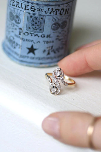 Bague 54 Bague Toi et Moi Diamants Belle Epoque 58 Facettes