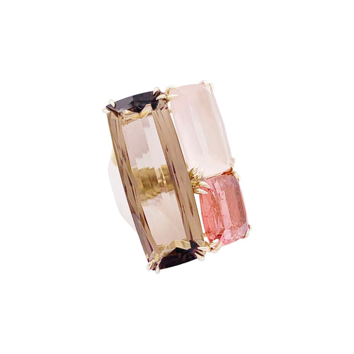 Bague 56 Bague H.Stern, collection "Cobblestones", or noble, pierres de couleur. 58 Facettes 34834