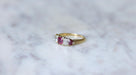 Bague 53.5 Bague Jarretière diamants, rubis birman 58 Facettes