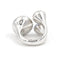 Bague 49 Bague Or blanc Diamant, Calcédoine 58 Facettes 1996141CN
