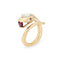 Bague 54 Bague Serpent Rubellite Serpent Enroulé Or Jaune 58 Facettes G13489