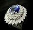 Bague 52 Bague sertie d'un saphir et 1,60 carat de brillants 58 Facettes