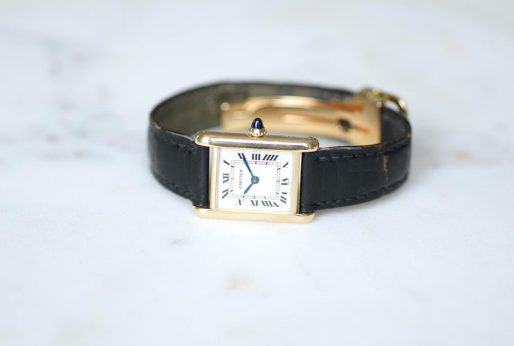 Montre Cartier Tank Louis Cartier Or Jaune 78087 58 Facettes