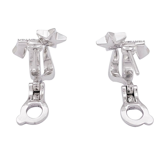 Boucles d'oreilles Boucles d'oreilles Chanel, "Etoile Filante", or blanc, diamants. 58 Facettes 33995