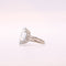Bague 56 Bague Marquise Aigue-Marine et diamants sur or blanc 58 Facettes
