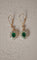 Antique emerald earrings