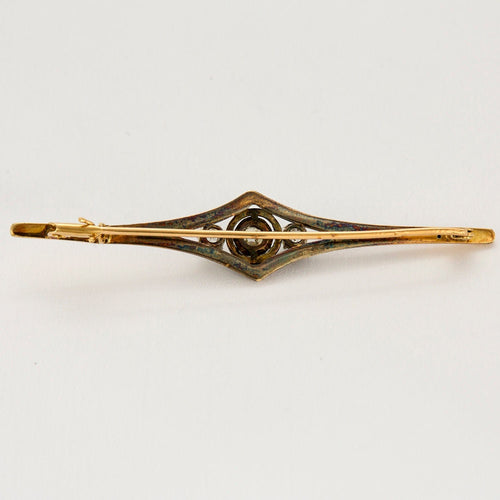 Broche Broche or jaune et diamants 58 Facettes GU281