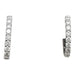 Earrings Pair of small hoop earrings in white gold, diamonds. 58 Facettes 33582