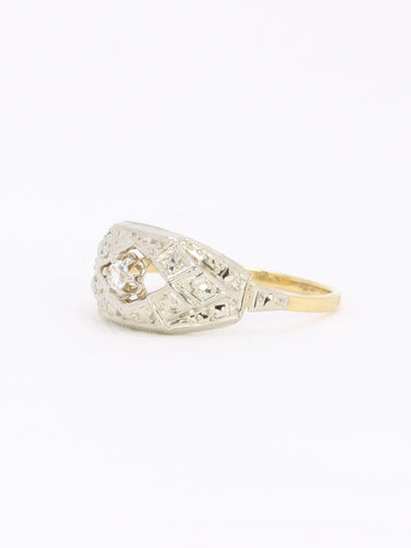 Bague art déco or diamant