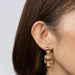 Boucles d'oreilles Boucles d'oreilles longues fleurs vintage années 60 Or jaune 58 Facettes G13438