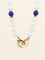 Collier DINH VAN Collier menottes R10 perles  & lapis lazuli 58 Facettes 1204.7