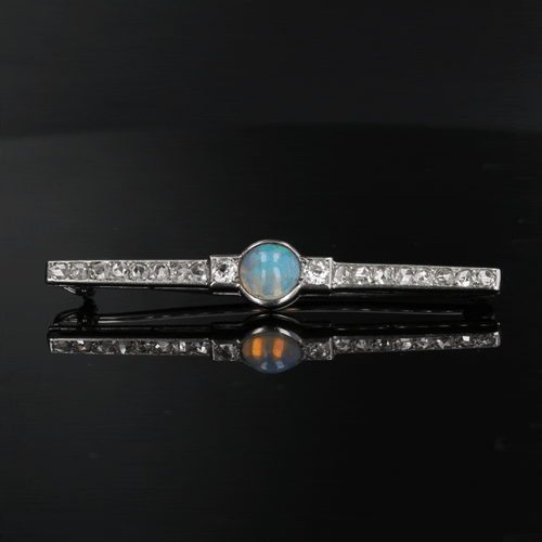 Broche Broche ancienne opale et diamants art déco 58 Facettes 20-568