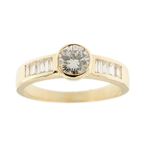 Bague 59 Bague solitaire avec diamant 1,16 ct 58 Facettes 36332