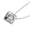 Collier en or blanc avec un diamant de 0,10 ct