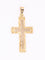 Pendentif croix vintage or jaune