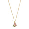 Collier avec rose émaillée