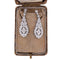 Boucles d'oreilles Boucles d'oreilles Art Déco en or blanc avec diamants 58 Facettes
