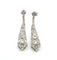 Boucles d'oreilles Boucles d'oreilles en platine avec diamants 58 Facettes