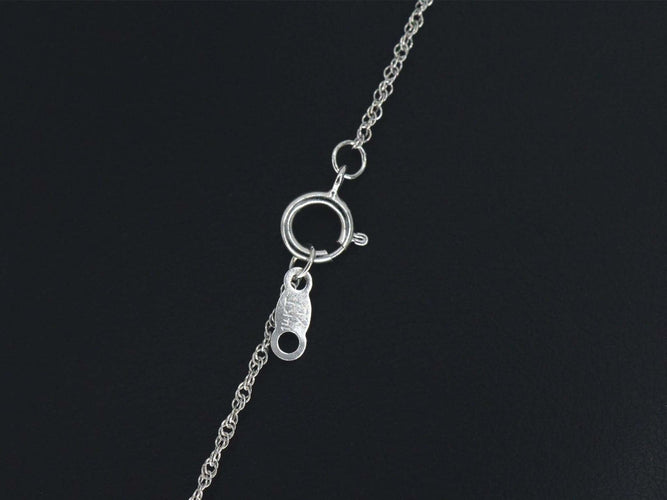 White gold necklace with diamond 58 Facettes 2352