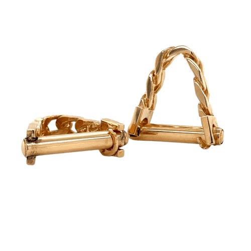 Boutons de manchette Boutons de manchette en or jaune 58 Facettes 1.0000714/1