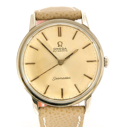 Montre OMEGA - Montre en acier modèle Seamaster automatique cadran silver 58 Facettes