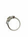 Ring 54 Art Deco Ring in Platinum and Diamonds 58 Facettes