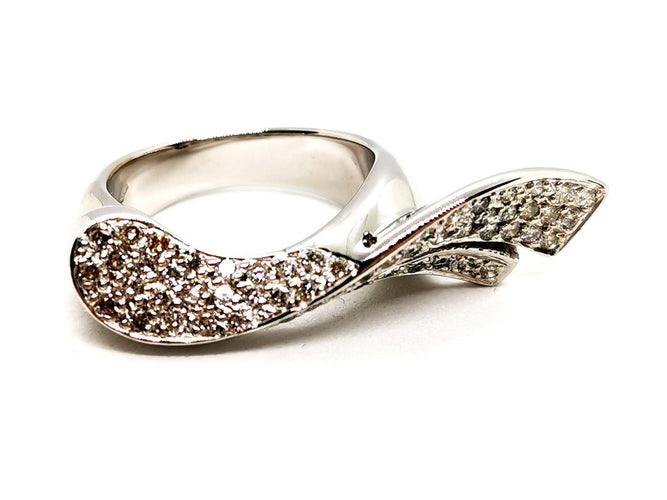 Bague 54 Bague Or blanc Diamant 58 Facettes 1523671CN